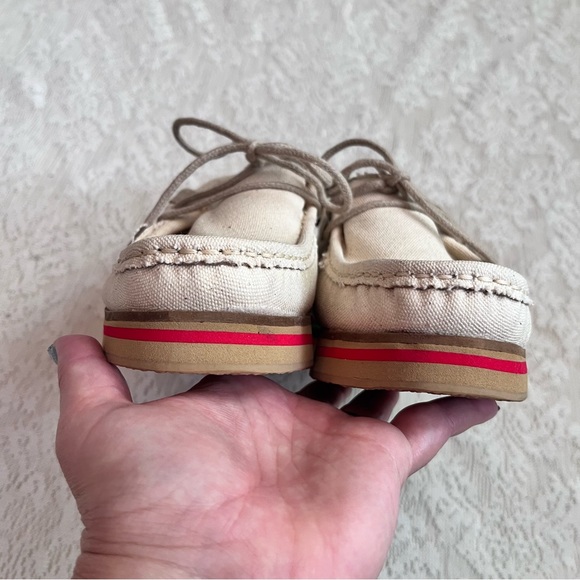 Surface to air heeled striped boat shoes - Picture 5 of 12